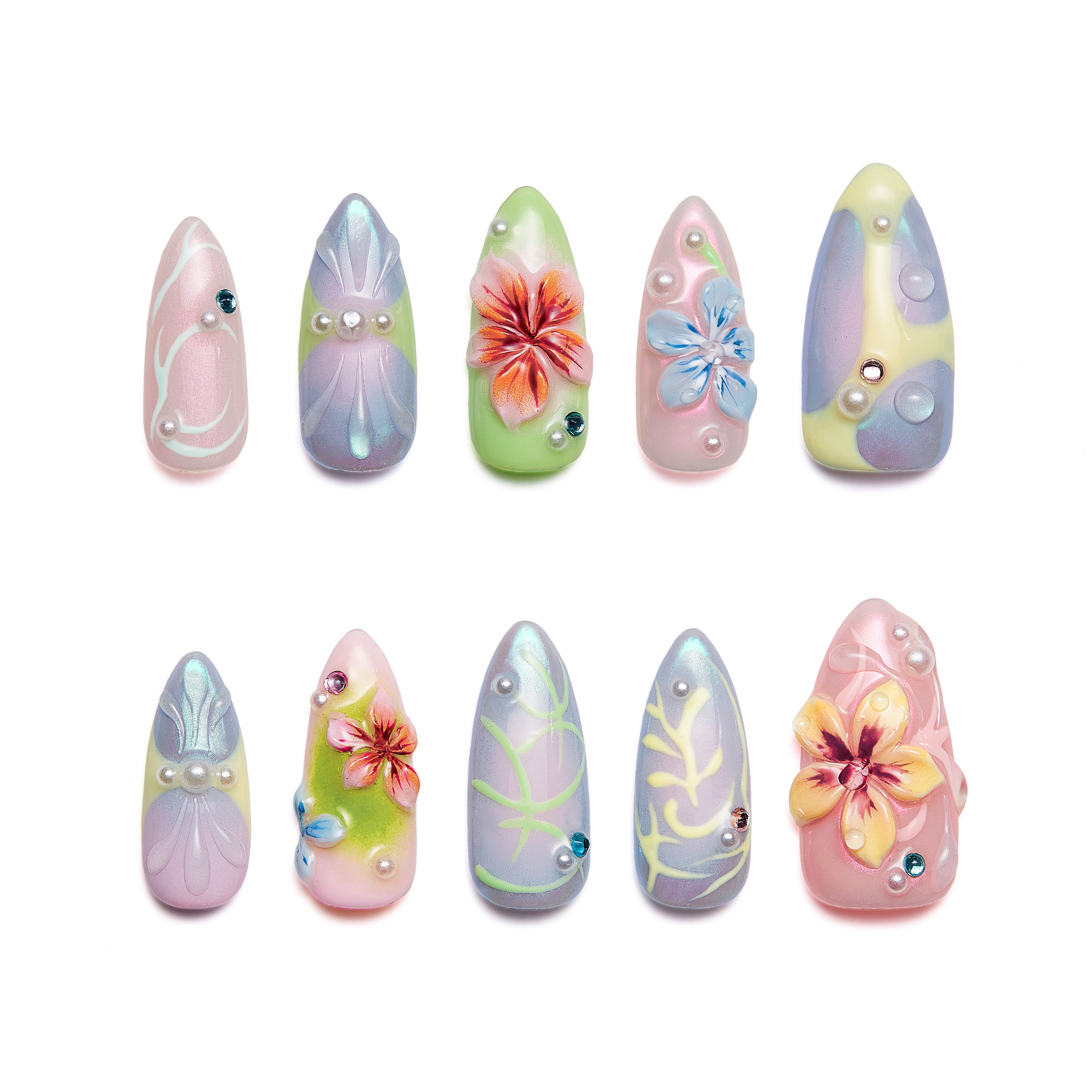 Blumen blühen im Sternenlicht