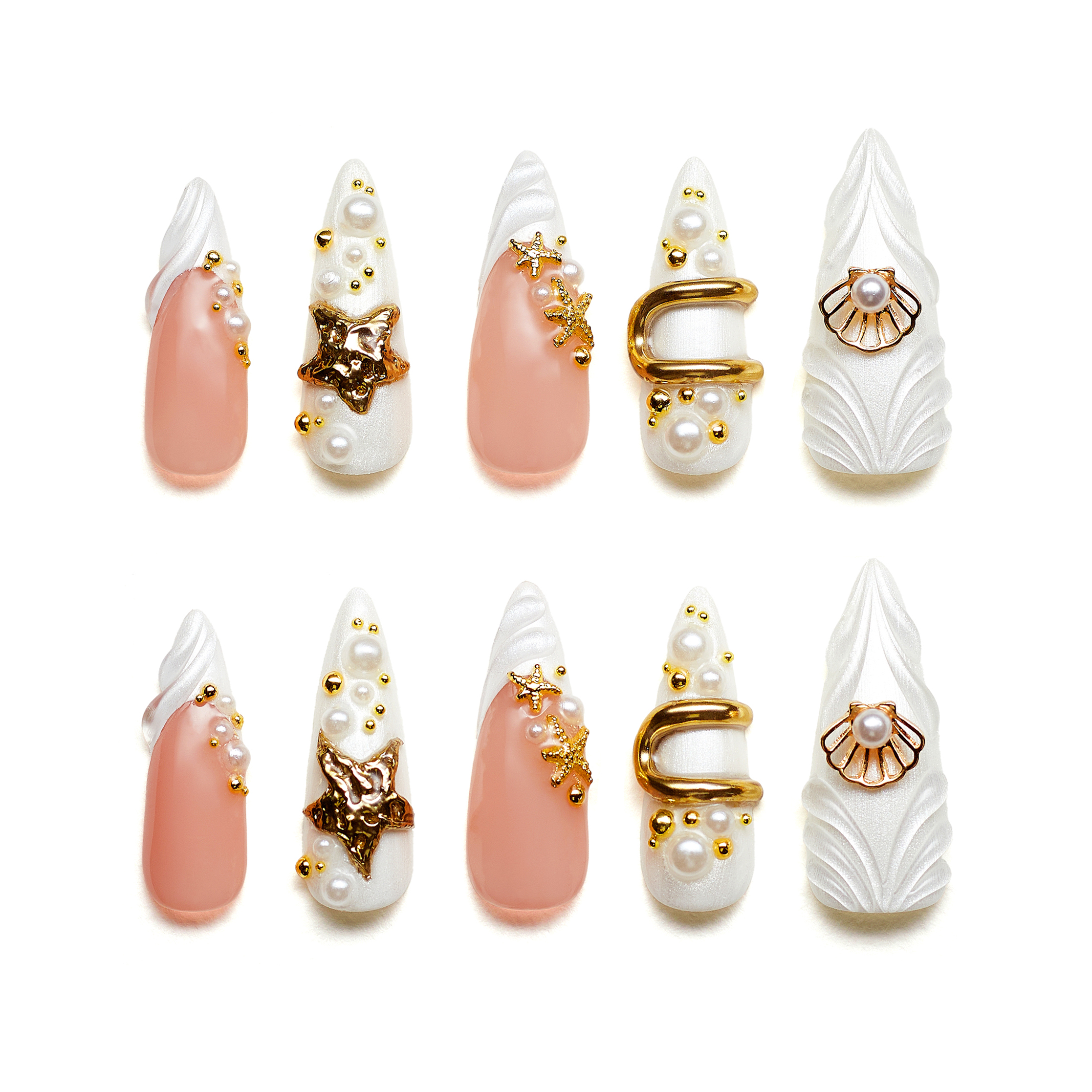 Pearled Feather Elegance