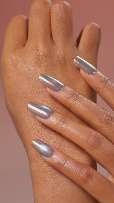dresup moonbow icing iridescent press on nails